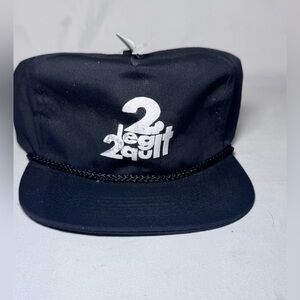 RARE NEW VINTAGE MC HAMMER SNAPBACK HAT 2 LEGIT 2 QUIT WORLD TOUR FLAT BILL TRUC